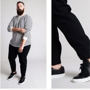 NWT!  Good Counsel, Malone Stretch Jean Straight Leg, Black 52x32